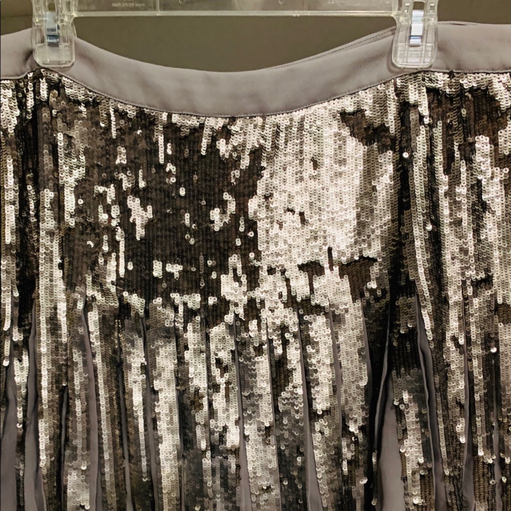Sequined mini skirt!
